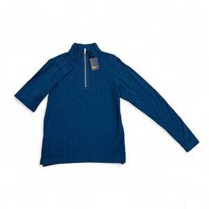 NEW GOODMAN men's zip mock top in sea